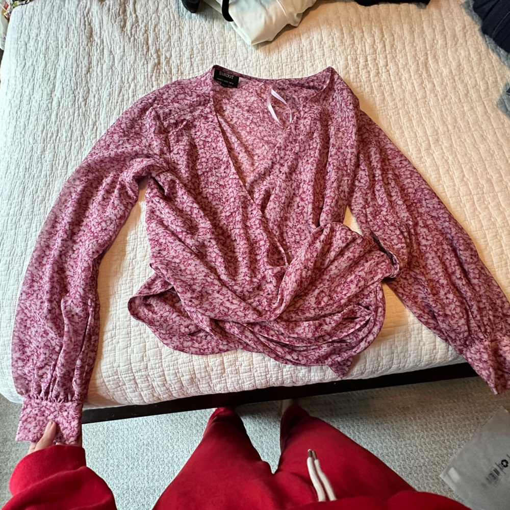 Bardot wrap top
